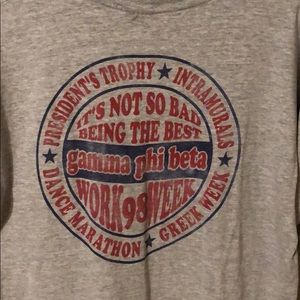 Vintage sorority T shirt 1998 Gamma Phi Beta